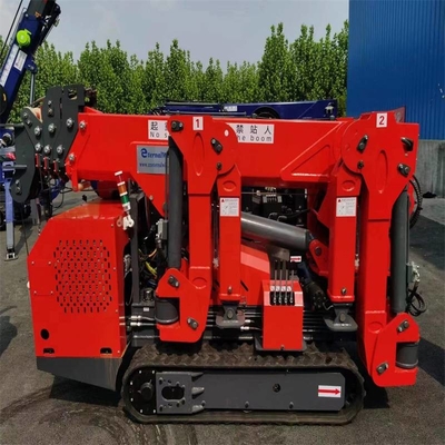 10 ton wąska przestrzeń Zastosowanie dźwigu gąsienicowego pająka Wysokość podnoszenia z wysięgnikiem muchowym 22,5 M 5 ton
