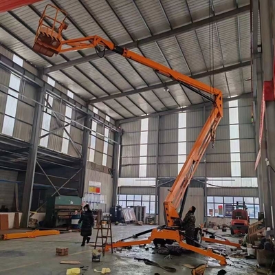 10m 14m Elektryczna platforma podnosząca Artykulatywne Manlift Tracked Cherry Picker Spider Boom Platformy podnoszącej