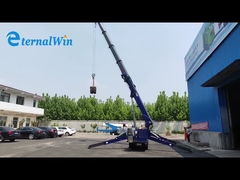 Teleskopowy dźwig gąsienicowy 5T 8T z wysięgnikiem elektrycznym i silnikiem wysokoprężnym