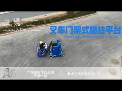 Prędkość jazdy 0,7-3,6 km/h Stalowy podnośnik z wysięgnikiem pionowym do płynnych i bezpiecznych operacji podnoszenia