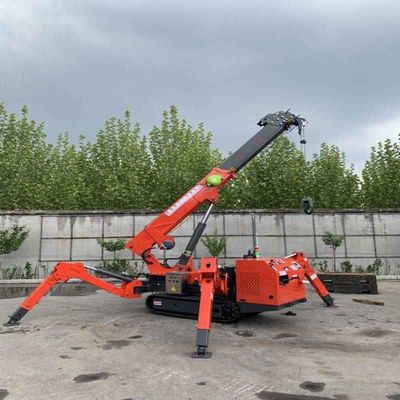 Remote Control Spider Crane 9.6 Meters Jib Length for Increased Productivity and Efficiency