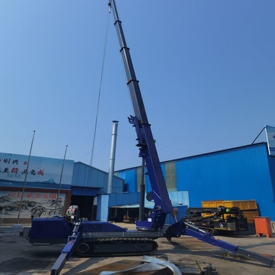Gumowy dźwig gąsienicowy wspornikowy Elektryczny dźwig hydrauliczny z wysięgnikiem teleskopowym Małe dźwigi do wąskiej przestrzeni