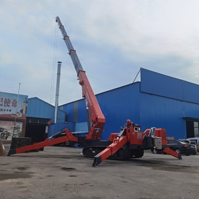Podnośnik pająka z silnikiem wysokoprężnym 12 ton i udźwigiem 22,5 m. Mobilny żuraw pająk