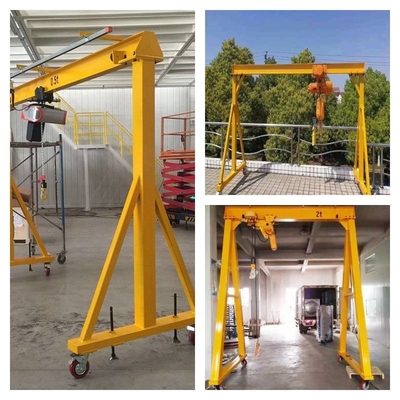 Przenośna suwnica bramowa ze stopu aluminium 3 tonowe mobilne suwnice bramowe Zdalne sterowanie