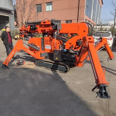 3t moc akumulatora 9,7m wysokość podnoszenia Crawler Spider Crane z rotacyjnym koszykiem