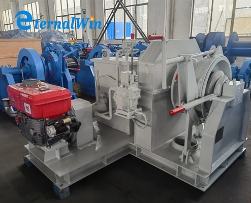 Silnik Diesla Morski Hydrauliczny Pojedynczy Cygański Kotwica Windlass 34mm Łańcuch