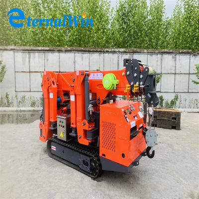 Elektryczny i Diesel Spider Crawler Mini Crane Z Żółtym / Czerwonym / Niebieskim / Czarnym lub Zielonym Kolorem