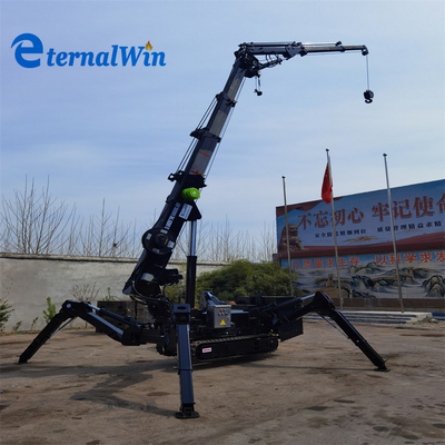 3-12T Spider Crawler Crane z rotacją 360° i podnoszeniem 9,7-22,5 m