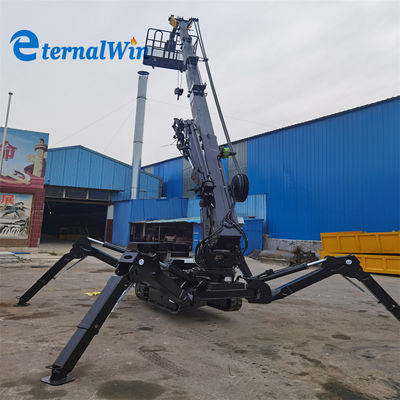 8 Tons Spider Crawler Crane with Generally Engine and 25 Meters Maximum Lifting Height