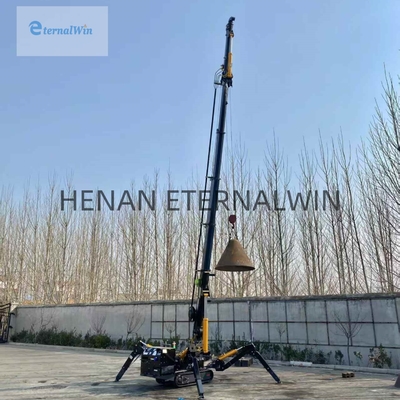 Mini Spider Crane 5 Ton Telescopic Boom Diesel elektryczny