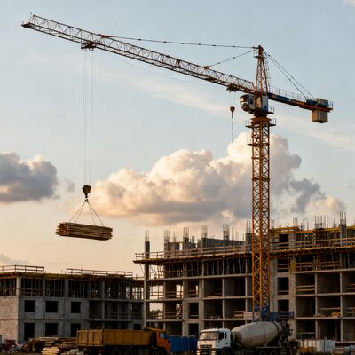 Wspinaczka 0,5 min Ciężki żuraw Niestandardowy żuraw wieżowy przemysłowy Zaprojektowany do ciężkiego obciążenia i obsługi materiałów