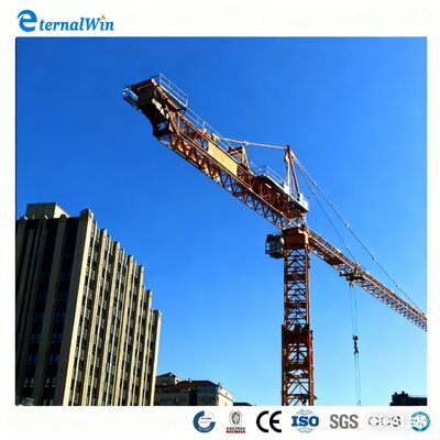 Żuraw wieżowy z płaskim wierzchołkiem z funkcjami bezpieczeństwa do budowy wieżowców w niskiej cenie